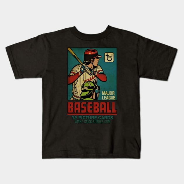 VINTAGE BASEBALL - 12 PICTURE CARDS Kids T-Shirt by kedaiadon